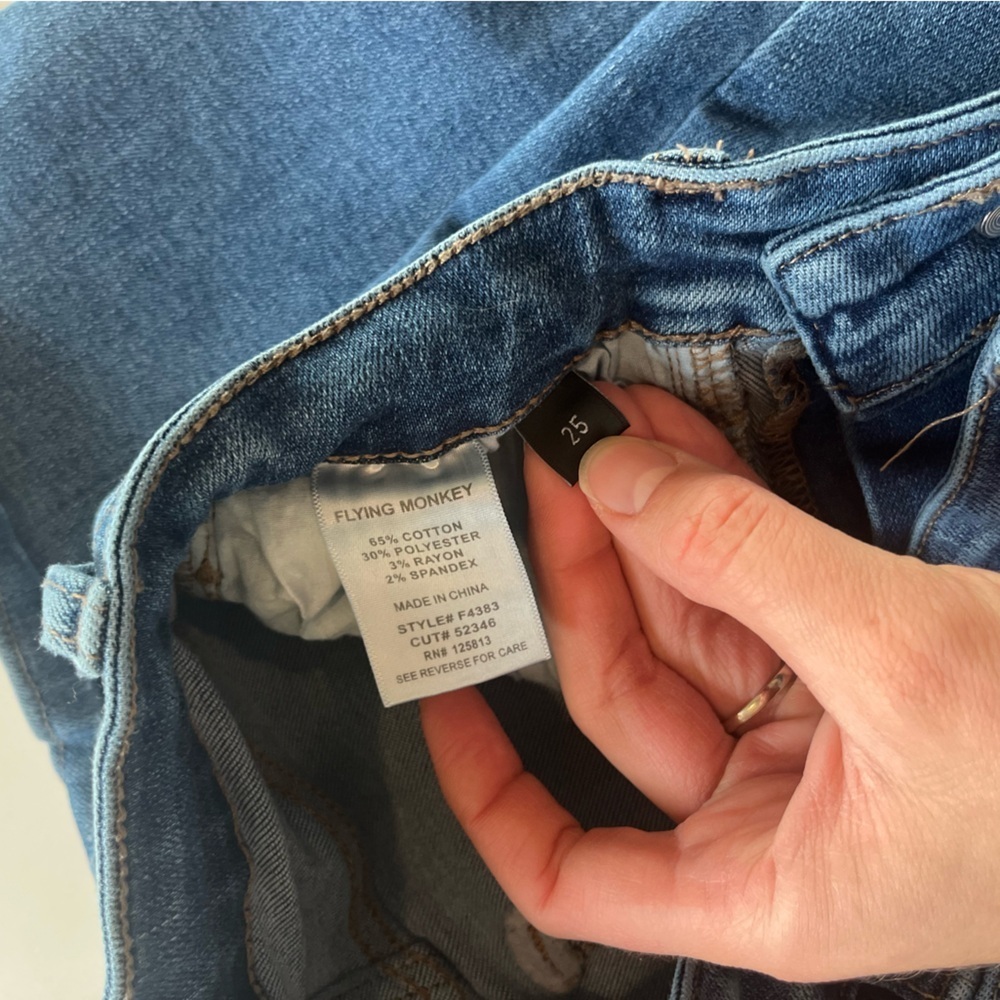 Flying Monkey Blue Flare Leg Jeans - Picture 6 of 8